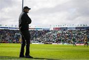 25 May 2025; Clare manager Brian Lohan looks on during the Munster GAA Hurling Senior Championship Round 5 match between Limerick and Clare at TUS Gaelic Grounds in Limerick. Photo by John Sheridan/Sportsfile