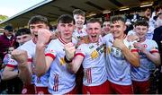 25 May 2025; The Tyrone players celebrate after the Electric Ireland Ulster GAA Football Minor Championship final match between Cavan and Tyrone at Brewster Park in Enniskillen, Fermanagh. Photo by Oliver McVeigh/Sportsfile