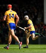 25 May 2025; Ryan Taylor of Clare celebrates after scoring his side's third goal during the Munster GAA Hurling Senior Championship Round 5 match between Limerick and Clare at TUS Gaelic Grounds in Limerick. Photo by Tom Beary/Sportsfile