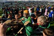 25 May 2025; Adam English of Limerick signs hurls for young supporters after the Munster GAA Hurling Senior Championship Round 5 match between Limerick and Clare at TUS Gaelic Grounds in Limerick. Photo by Tom Beary/Sportsfile