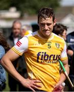 25 May 2025; Conal Bohill of Antrim after his side's defeat in the Leinster GAA Hurling Senior Championship Round 5 match between Offaly and Antrim at Glenisk O’Connor Park in Tullamore, Offaly. Photo by Michael P Ryan/Sportsfile