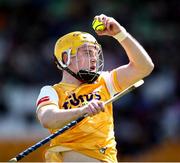 25 May 2025; Cormac McKeown of Antrim during the Leinster GAA Hurling Senior Championship Round 5 match between Offaly and Antrim at Glenisk O’Connor Park in Tullamore, Offaly. Photo by Michael P Ryan/Sportsfile