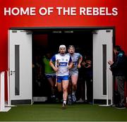 25 May 2025; Dessie Hutchinson of Waterford leads his side onto the pitch before the Munster GAA Hurling Senior Championship Round 5 match between Cork and Waterford at SuperValu Páirc Ui Chaoimh in Cork. Photo by Brendan Moran/Sportsfile
