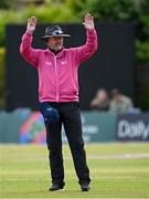 25 May 2025; Umpire Richard Illingworth during match three of the One Day International Series between Ireland and the West Indies at Castle Avenue Cricket Ground in Dublin. Photo by Seb Daly/Sportsfile