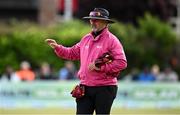 25 May 2025; Umpire Richard Illingworth during match three of the One Day International Series between Ireland and the West Indies at Castle Avenue Cricket Ground in Dublin. Photo by Seb Daly/Sportsfile