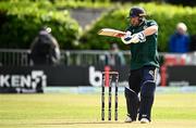 25 May 2025; Ireland batter Paul Stirling during match three of the One Day International Series between Ireland and the West Indies at Castle Avenue Cricket Ground in Dublin. Photo by Seb Daly/Sportsfile