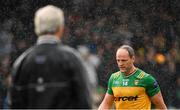 24 May 2025; Michael Murphy of Donegal and Donegal manager Jim McGuinness before the GAA Football All-Ireland Senior Championship Round 1 match between Donegal and Tyrone at MacCumhaill Park in Ballybofey, Donegal. Photo by Ramsey Cardy/Sportsfile