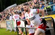 24 May 2025; Mattie Donnelly of Tyrone runs out for the second half of the GAA Football All-Ireland Senior Championship Round 1 match between Donegal and Tyrone at MacCumhaill Park in Ballybofey, Donegal. Photo by Ramsey Cardy/Sportsfile