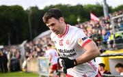 24 May 2025; Darren McCurry of Tyrone runs out for the second half of the GAA Football All-Ireland Senior Championship Round 1 match between Donegal and Tyrone at MacCumhaill Park in Ballybofey, Donegal. Photo by Ramsey Cardy/Sportsfile