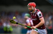 25 May 2025; T.J. Brennan of Galway during the Leinster GAA Hurling Senior Championship Round 5 match between Dublin and Galway at Parnell Park in Dublin. Photo by Tyler Miller/Sportsfile