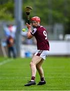 25 May 2025; Tom Monaghan of Galway during the Leinster GAA Hurling Senior Championship Round 5 match between Dublin and Galway at Parnell Park in Dublin. Photo by Tyler Miller/Sportsfile