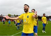 24 May 2025; Jeffrey Judge of Fairview Rangers celebrates after his side's victory in the FAI Junior Cup final match between Fairview Rangers and North End United at Turner's Cross in Cork. Photo by Tom Beary/Sportsfile