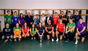 26 May 2025; In attendance at the Comórtas Peile na Gaeltachta 2025 National launch at Croke Park in Dublin, are back, from left, Éamonn Óg Ó Donnchadha of Clann na nGael, Meath, Saoirse Ní Bhriain of Naomh Abán, Cork, Labhraín Nic Aoidh of Bhulf Tón, Meath, Cathal Seoighe of Comórtas Peile na Gaeltachta, Áine Uí Choinn of Cathaoirleach Choiste Náisiúnta na Gaeilge, Méabh Quinn of Cumann Pheil na mBan, Dónal Ó Laoire of Comórtas Peile na Gaeltachta, Diarmuid Ó Cuirrín of An Seanphobal, Waterford, Evan Ó Flatharta of Naomh Anna Leitir Móir, Galway, Gavin Mac Aindriú of Cill Chomáin, Mayo and Oisín Ó Conbhuí of Na Gaeil Óga, Dublin, with front, from left, Paddy Tierney of Clann na nGael, Meath, Ali Sherlock of Clann na nGael, Meath, Clíona Ní Mhuirithe of Béal an Mhuirthead, Mayo, Louise Ní Dhochartaigh of Naomh Columba, Donegal, Aisling Ní Aogáin of Na Gaeil Óga, Dublin, James Ó Flatharta of An Cheathrú Rua, Galway, Séamus Ó Domhnaill of Béal an Mhuirthead, Mayo, Fergal Ó Griffín of Lios Pól, Kerr and Adam Ó Néill of Bhulf Tón, Meath. Photo by Brendan Moran/Sportsfile