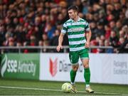 23 May 2025; Josh Honohan of Shamrock Rovers during the SSE Airtricity Men's Premier Division match between Derry City and Shamrock Rovers at The Ryan McBride Brandywell Stadium in Derry. Photo by Stephen McCarthy/Sportsfile