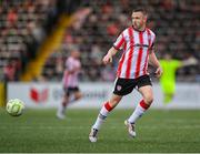 23 May 2025; Shane Ferguson of Derry City during the SSE Airtricity Men's Premier Division match between Derry City and Shamrock Rovers at The Ryan McBride Brandywell Stadium in Derry. Photo by Stephen McCarthy/Sportsfile