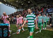 23 May 2025; Adam Matthews of Shamrock Rovers before the SSE Airtricity Men's Premier Division match between Derry City and Shamrock Rovers at The Ryan McBride Brandywell Stadium in Derry. Photo by Stephen McCarthy/Sportsfile