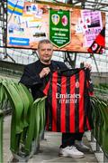27 May 2025; Former AC Milan player Daniele Massaro during an event to promote the upcoming friendly match between Leeds United and AC Milan at the Aviva Stadium. Photo by Shauna Clinton/Sportsfile