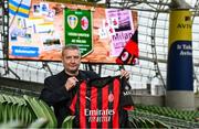 27 May 2025; Former AC Milan player Daniele Massaro during an event to promote the upcoming friendly match between Leeds United and AC Milan at the Aviva Stadium. Photo by Shauna Clinton/Sportsfile