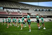 27 May 2025; Anna Patten during a Republic of Ireland women's training session at the Ataturk Olympic Stadium in Istanbul, Türkiye. Photo by Stephen McCarthy/Sportsfile
