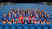 27 May 2025; In attendance at the launch of the 2025 TG4 All-Ireland Ladies Football Championships in Dublin, are Trina Murray, LGFA President, and Deirdre Ní Choistín, Director General TG4, centre, with senior, intermediate and junior players. The 2025 TG4 All-Ireland Championships commence on Sunday June 1 with fixtures in the Intermediate and Junior grades. The 2025 TG4 All-Ireland Senior, Intermediate and Junior Finals will be played at Croke Park on Sunday August 3. #ProperFan. Photo by David Fitzgerald/Sportsfile
