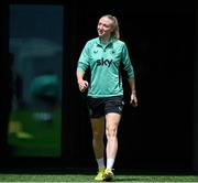 27 May 2025; Louise Quinn during a Republic of Ireland women's training session at the Ataturk Olympic Stadium in Istanbul, Türkiye. Photo by Stephen McCarthy/Sportsfile