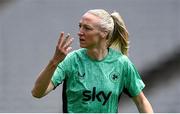 27 May 2025; Louise Quinn during a Republic of Ireland women's training session at the Ataturk Olympic Stadium in Istanbul, Türkiye. Photo by Stephen McCarthy/Sportsfile