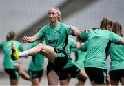 27 May 2025; Louise Quinn during a Republic of Ireland women's training session at the Ataturk Olympic Stadium in Istanbul, Türkiye. Photo by Stephen McCarthy/Sportsfile