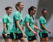 27 May 2025; Megan Connolly during a Republic of Ireland women's training session at the Ataturk Olympic Stadium in Istanbul, Türkiye. Photo by Stephen McCarthy/Sportsfile