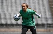 27 May 2025; Goalkeeper Grace Moloney during a Republic of Ireland women's training session at the Ataturk Olympic Stadium in Istanbul, Türkiye. Photo by Stephen McCarthy/Sportsfile