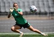 27 May 2025; Goalkeeper Sophie Whitehouse during a Republic of Ireland women's training session at the Ataturk Olympic Stadium in Istanbul, Türkiye. Photo by Stephen McCarthy/Sportsfile