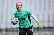 27 May 2025; Goalkeeper Courtney Brosnan during a Republic of Ireland women's training session at the Ataturk Olympic Stadium in Istanbul, Türkiye. Photo by Stephen McCarthy/Sportsfile