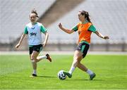 27 May 2025; Anna Patten during a Republic of Ireland women's training session at the Ataturk Olympic Stadium in Istanbul, Türkiye. Photo by Stephen McCarthy/Sportsfile