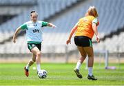 27 May 2025; Lucy Quinn during a Republic of Ireland women's training session at the Ataturk Olympic Stadium in Istanbul, Türkiye. Photo by Stephen McCarthy/Sportsfile