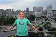 27 May 2025; Republic of Ireland's Megan Connolly poses for a portrait at their team hotel in Istanbul ahead of their UEFA Women's Nations League League B match against Türkiye on Friday. Photo by Stephen McCarthy/Sportsfile