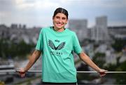 27 May 2025; Republic of Ireland's Erin Healy poses for a portrait at their team hotel in Istanbul ahead of their UEFA Women's Nations League League B match against Türkiye on Friday. Photo by Stephen McCarthy/Sportsfile