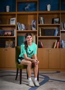 27 May 2025; Republic of Ireland's Erin Healy poses for a portrait at their team hotel in Istanbul ahead of their UEFA Women's Nations League League B match against Türkiye on Friday. Photo by Stephen McCarthy/Sportsfile