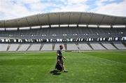 27 May 2025; Equipment officer Barry Sanfey during a Republic of Ireland women's training session at the Ataturk Olympic Stadium in Istanbul, Türkiye. Photo by Stephen McCarthy/Sportsfile