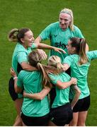 29 May 2025; Republic of Ireland players, including Katie McCabe, Louise Quinn and Chloe Mustaki during a Republic of Ireland women's training session at Esenler Erok Stadium in Istanbul, Türkiye. Photo by Stephen McCarthy/Sportsfile