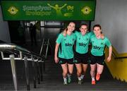 29 May 2025; Players, from left, Anna Patten, Jessie Stapleton and Aoife Mannion during a Republic of Ireland women's training session at Esenler Erok Stadium in Istanbul, Türkiye. Photo by Stephen McCarthy/Sportsfile
