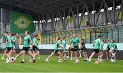 29 May 2025; Katie McCabe and team-mates during a Republic of Ireland women's training session at Esenler Erok Stadium in Istanbul, Türkiye. Photo by Stephen McCarthy/Sportsfile