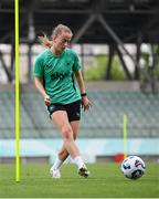 29 May 2025; Aoibheann Clancy during a Republic of Ireland women's training session at Esenler Erok Stadium in Istanbul, Türkiye. Photo by Stephen McCarthy/Sportsfile