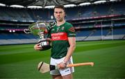 29 May 2025; Nickey Rackard Cup finalist Mayo's David Kenny during a Christy Ring, Nicky Rackard & Lory Meagher media event at Croke Park in Dublin. Photo by Seb Daly/Sportsfile
