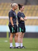 29 May 2025; Head coach Carla Ward and assistant coach Amber Whiteley, right, during a Republic of Ireland women's training session at Esenler Erok Stadium in Istanbul, Türkiye. Photo by Stephen McCarthy/Sportsfile