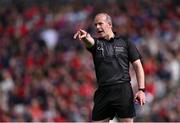 25 May 2025; Referee Johnny Murphy during the Munster GAA Hurling Senior Championship Round 5 match between Cork and Waterford at SuperValu Páirc Ui Chaoimh in Cork. Photo by Piaras Ó Mídheach/Sportsfile