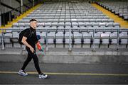30 May 2025; Sean Grehan of Bohemians arrives before the SSE Airtricity Men's Premier Division match between Bohemians and Derry City at Dalymount Park in Dublin. Photo by Seb Daly/Sportsfile