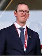30 May 2025; FAI chief executive officer David Courell in attendance during the UEFA Women's Nations League, League B match between Türkiye and Republic of Ireland at Esenler Stadium in Istanbul, Türkiye. Photo by Stephen McCarthy/Sportsfile