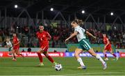 30 May 2025; Katie McCabe of Republic of Ireland in action against Meryem Çal of Türkiye during the UEFA Women's Nations League, League B match between Türkiye and Republic of Ireland at Esenler Stadium in Istanbul, Türkiye. Photo by Stephen McCarthy/Sportsfile