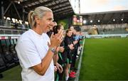 30 May 2025; Republic of Ireland head coach Carla Ward before the UEFA Women's Nations League, League B match between Türkiye and Republic of Ireland at Esenler Stadium in Istanbul, Türkiye. Photo by Stephen McCarthy/Sportsfile