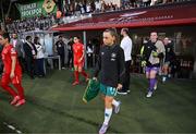 30 May 2025; Republic of Ireland captain Katie McCabe walks onto the pitch before the UEFA Women's Nations League, League B match between Türkiye and Republic of Ireland at Esenler Stadium in Istanbul, Türkiye. Photo by Stephen McCarthy/Sportsfile