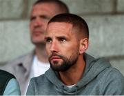 30 May 2025; Former Republic of Ireland international and current Barnsley manager Conor Hourihane in attendance during the SSE Airtricity Men's Premier Division match between Cork City and Shelbourne at Turner's Cross in Cork. Photo by Michael P Ryan/Sportsfile